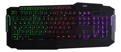 Combo Kit Gamer Noga Teclado Mouse Retroiluminado Nkb-5320 Teclado Negro