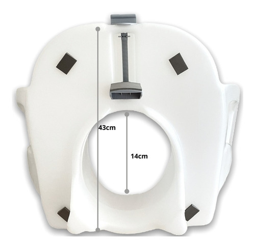 Silla Eleva Inodoro Bidet Ortopedico Ajuste Apoya Brazos