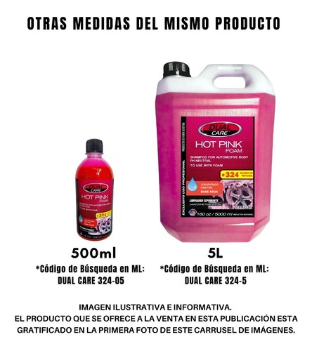 Imagen 2 de 10 de Shampoo Hot Pink Foam 500cc