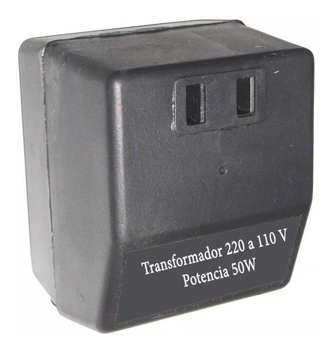 Imagen 2 de 3 de Transformador 220v A 110v De 50w Reforzado Ideal Equipos Usa