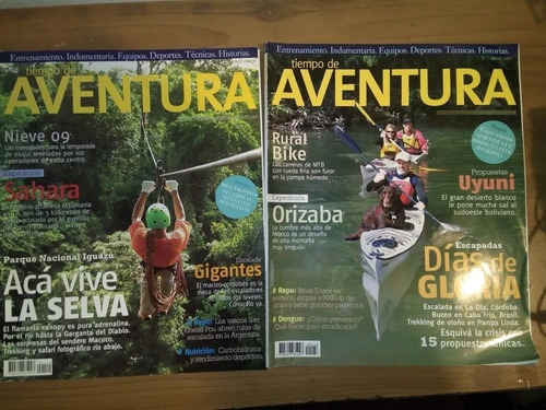 Pack 2 Ejemplares Revista Tiempo De Aventura Mayo Junio 2009