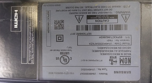 Main Samsung Un49k6500af (Usado)