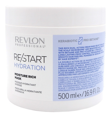 Mascarilla Hidratante Restart Moisture Rich Mask 500ml