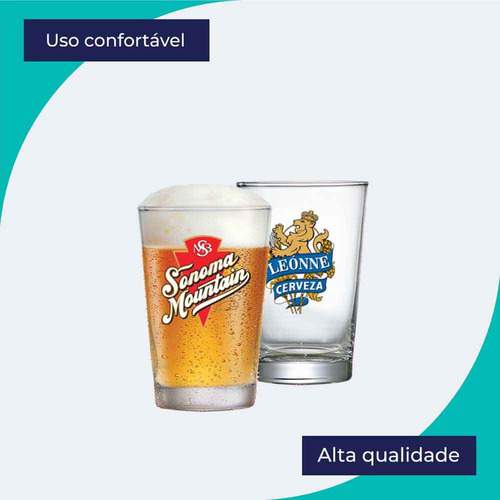 Jogo de Copos para Cerveja Rótulo Caldereta 2pcs 350ml, Ruvolo