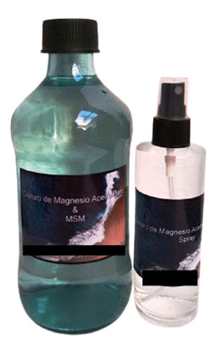 Aceite De Magnesio Y Msm 500ml Con 110ml Spray Botella