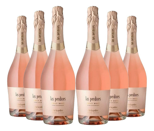 Las Perdices Espumante Charmat Rose Brut Caja X 6