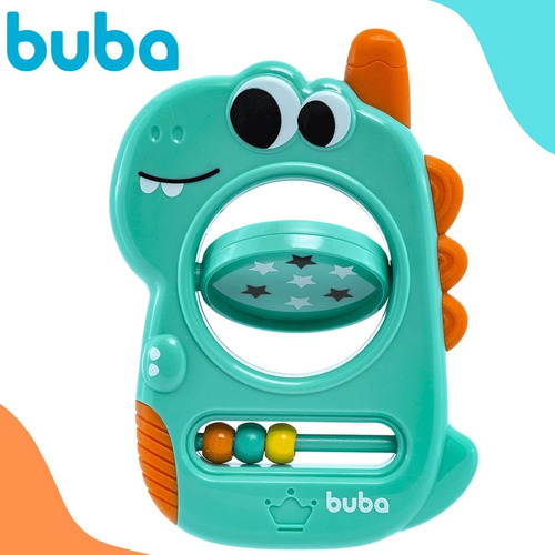 Chocalho Com Espelhinho Dino Interativo Buba Brinquedo Bebe