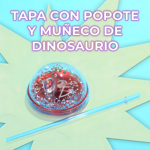 Botella Agua Reutilizable Diseño Dinosaurio Infantil 600 Ml