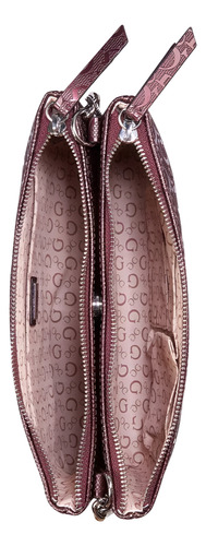 Cartera Guess Doble Color Vino