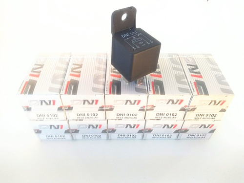 Relê Auxiliar Universal 12v 40a 4 Pinos Dni102 - 10 Unidades