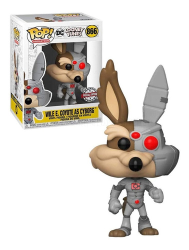 Funko Pop! Dc Looney Tunes Wile E. Coyote As Cyborg #866 FYE Special Edition Exclusive