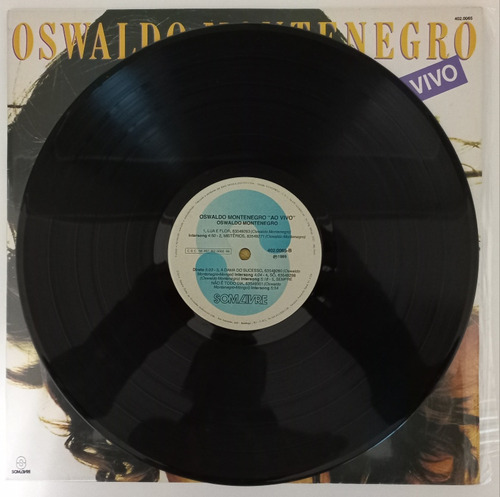 Lp Oswaldo Montenegro. Ao Vivo. 1898. Capa E Vinil Ótimos. (Usado)