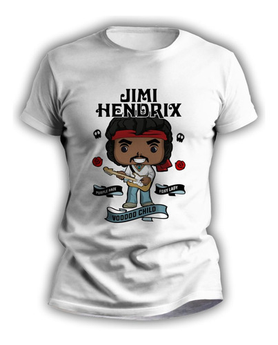 Remeras Remelotas Rockeras Funko Pop Jimmy Hendrix  - 7096