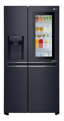 Refrigerador Inverter LG Gc-x247ckbv Matte Black Steel 601 L
