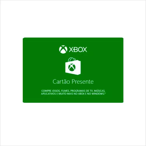 Gift Card Microsoft Xbox 100 reais - Envio Imediato - Gift Card Online