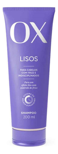 Kit 3 Shampoo Lisos 200ml - Ox