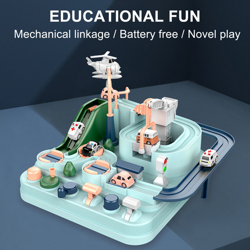 Juego De Coche Para Bebés, Manual, Rieles, Vías De Tren, Jug