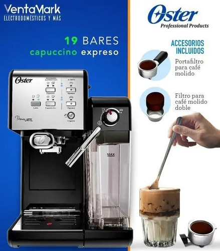 Cafetera Capuccino Expreso Oster 19 Bares. | MercadoLibre