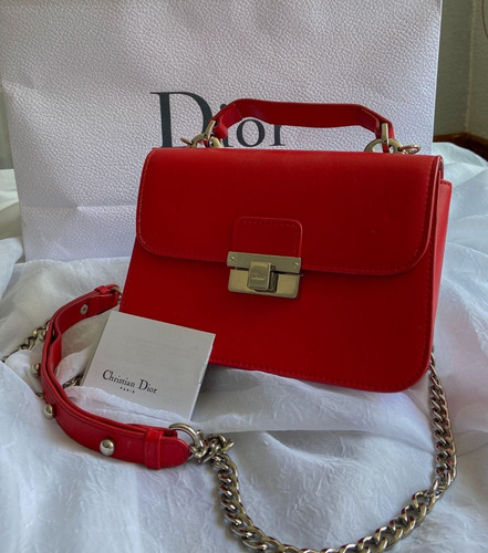 Bolso Dior (handbag Midi) Roja
