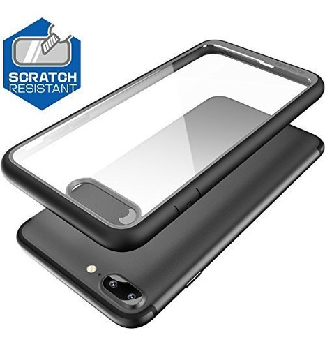 Funda Para iPhone 7 Plus Con Diseño Transparente Color Negro