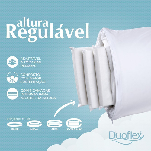 Travesseiro Duoflex Nasa Altura Regulável