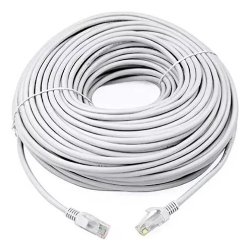 Cable Red Cat5e 20mt Cobre Color Gris