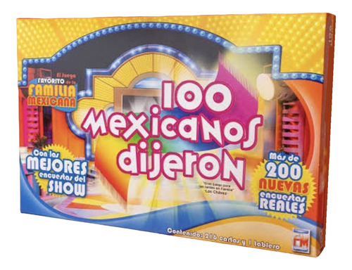 100 Mexicanos Dijeron Juego De Mesa Fotorama +200 Encuestas