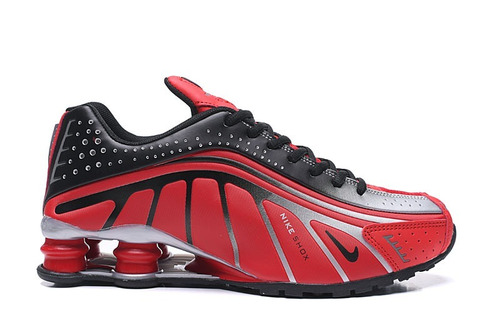 nike shox negro con rojo