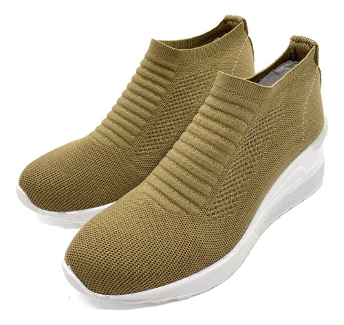 Zapatilla Taco Chino Mujer Elastizada Deportiva Livianas