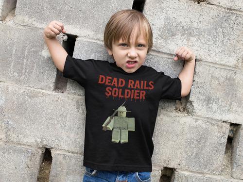 Playera De Rieles Muertos Dead Rails Soldier