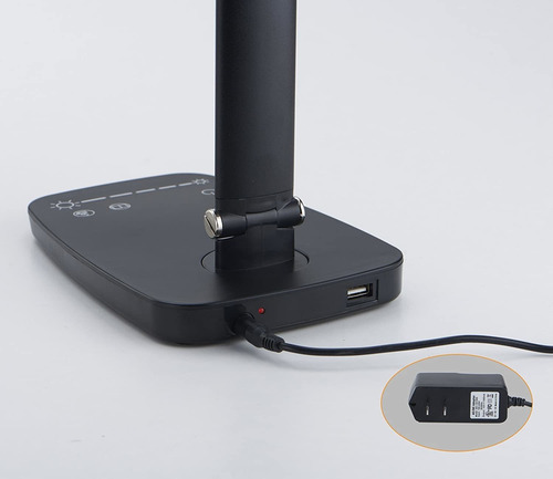 Lámpara De Escritorio Led Con Regulable Puerto Usb Carga De,
