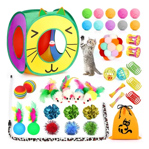 Cat Toys Kaqinu, 37 Unidades Interactivas Para Gatitos De In