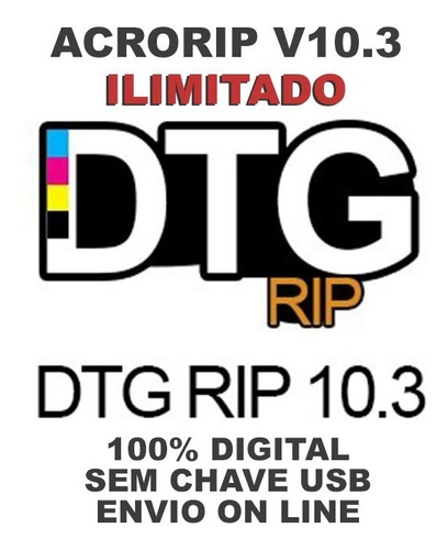 Software Impressão Dtf .acrorip V10.3 -sem Dongle Ilimitado