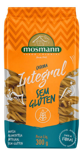 Macarrão de Arroz Caseiro Integral sem Glúten Mosmann Pacote 300g