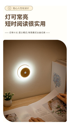Luz Con Sensor De Luz, Carga Usb, Sensor De Cuerpo Humano