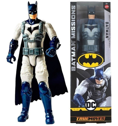 Figura Batman Missions Armor 30 cm Mattel Dc Fvw75 Fvw69