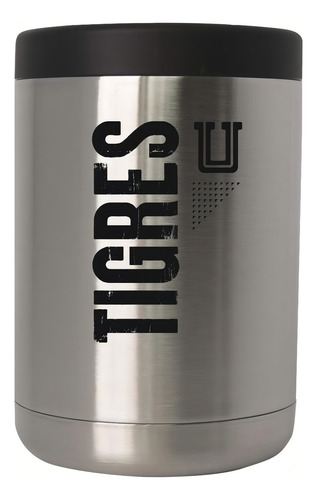 Porta Latas U Tigres 12 Oz Color Plateado