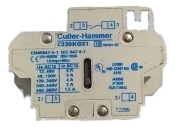 Contacto Auxiliar, Marca Cutler Hammer, Mod. C320kgs1.