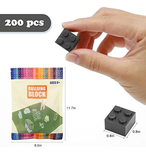 Unirolic Classic Building Bricks, 200 Piezas 2x2 Bloques De