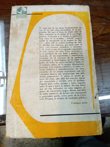 Imagen 2 de 2 de Tipos Psicológicos - Carl Gustav Jung - Sudamericana