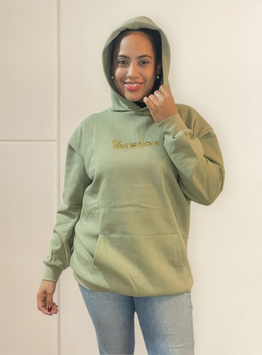 Maxi Buzos Friza Oversize Theodore Canguro Y Capucha