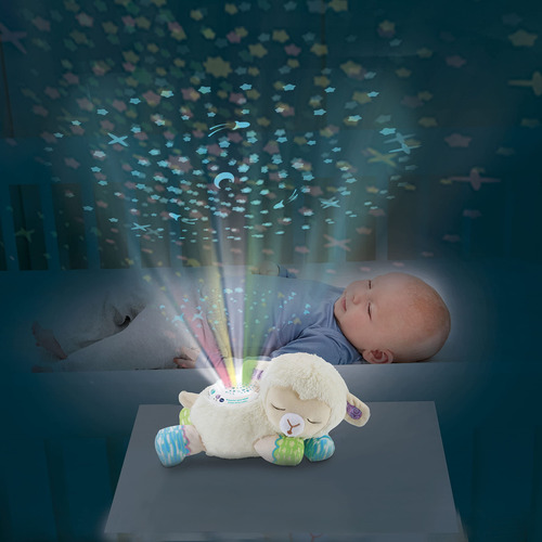 Proyector Lámpara Peluche Para Bebés Luces Sonidos