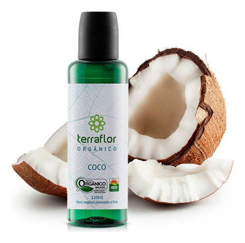  Óleo Vegetal Orgânico Coco Terra Flor - 120ml