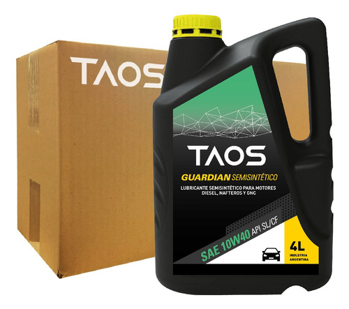 Aceite Taos Semisintetico 10w-40 4 Lt (caja De 4 X 4 Lt)