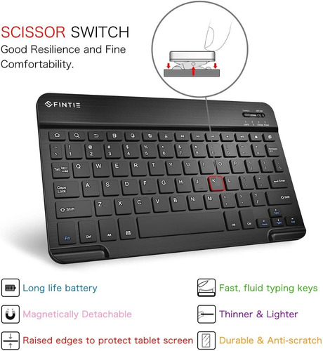 Imagen 7 de 9 de Case Con Teclado Galaxy Tab S4 T830 T835 10.5 2018 Bluetooth