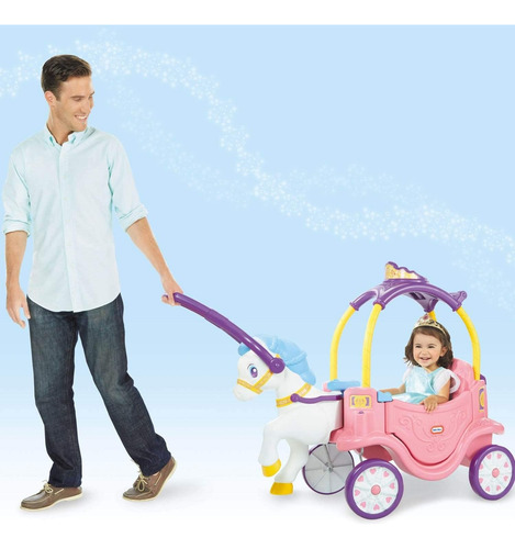Carro Carrito Montable Carruaje Princesas Little Tikes Niñas