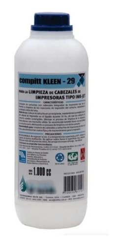 Compitt Kleen 29 Limpieza Cabezales Impresora Ink Jet 1l X5u