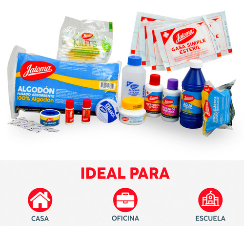 Botiquin Extra Grande, Con Material De Curacion Y Señal