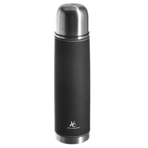 Termo De Acero Inoxidable 1 Litro Forro De Cuero So2189690