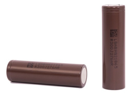 Baterias LG Hg2 18650 Li-ion 3000mah 20a chocolate 2 unidades